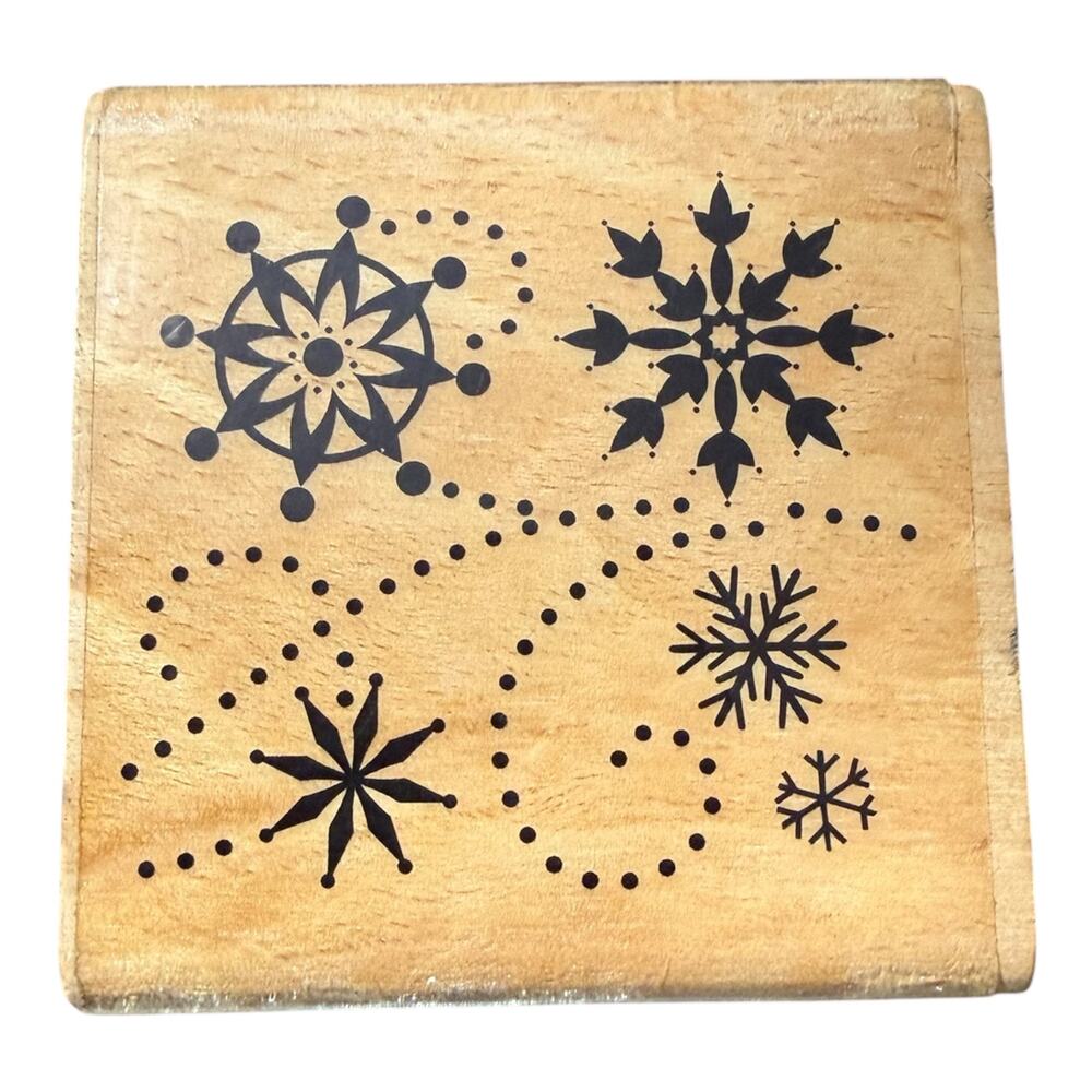 Studio G Random Snowflakes Rubber Stamp